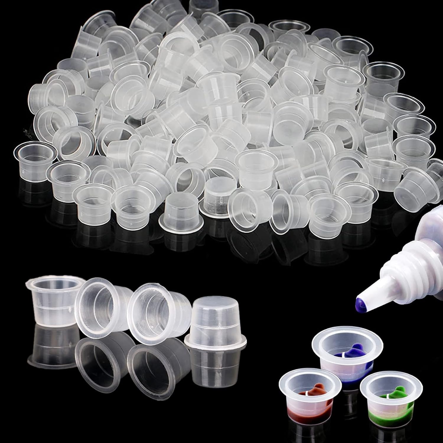 1000 godets jetables pour encre de tatouage (9 mm) – Cups D'encre – SBDistribution – SBDistribution