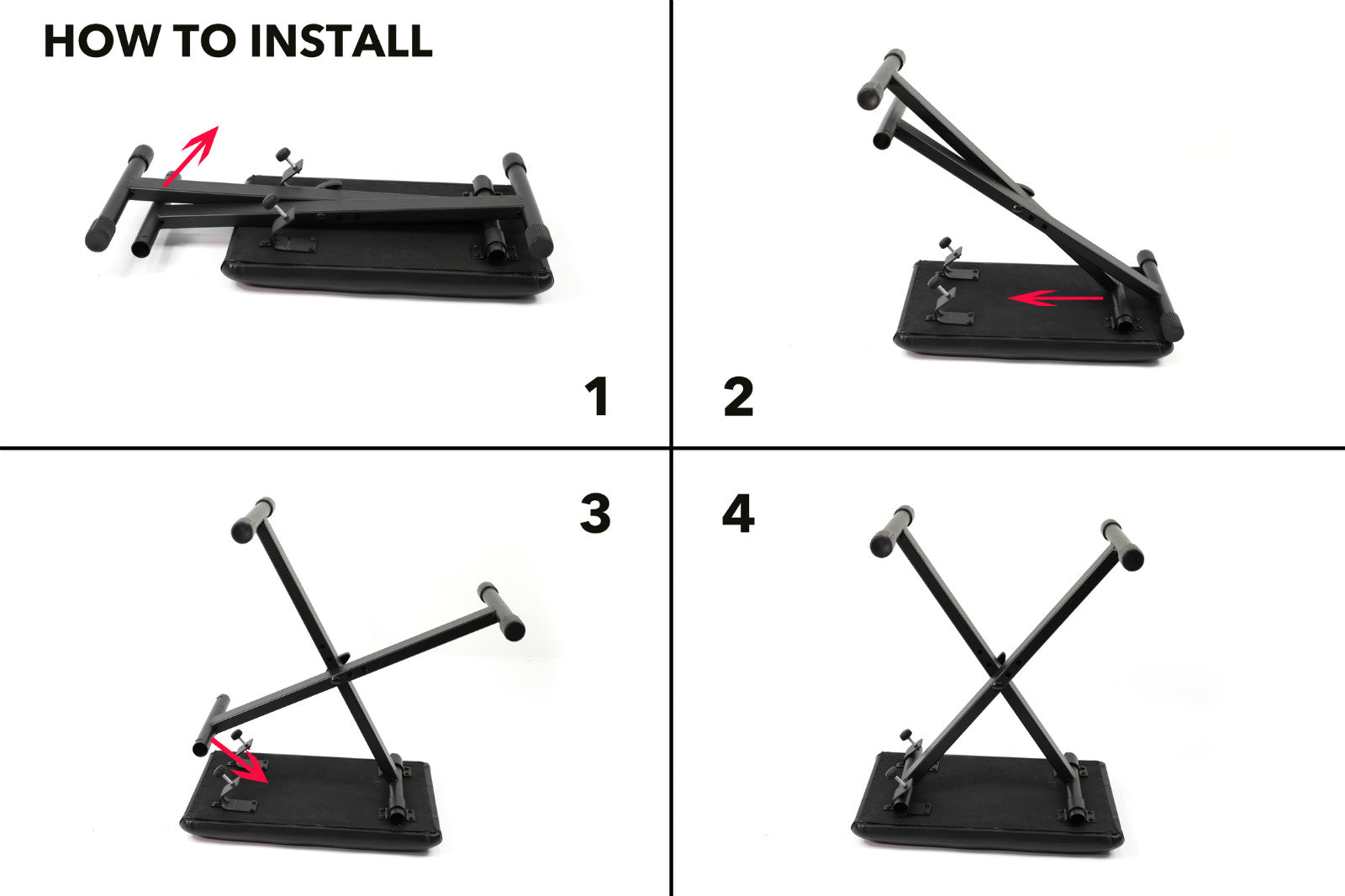 Adjustable Black Portable tattoo chair(stool)-3