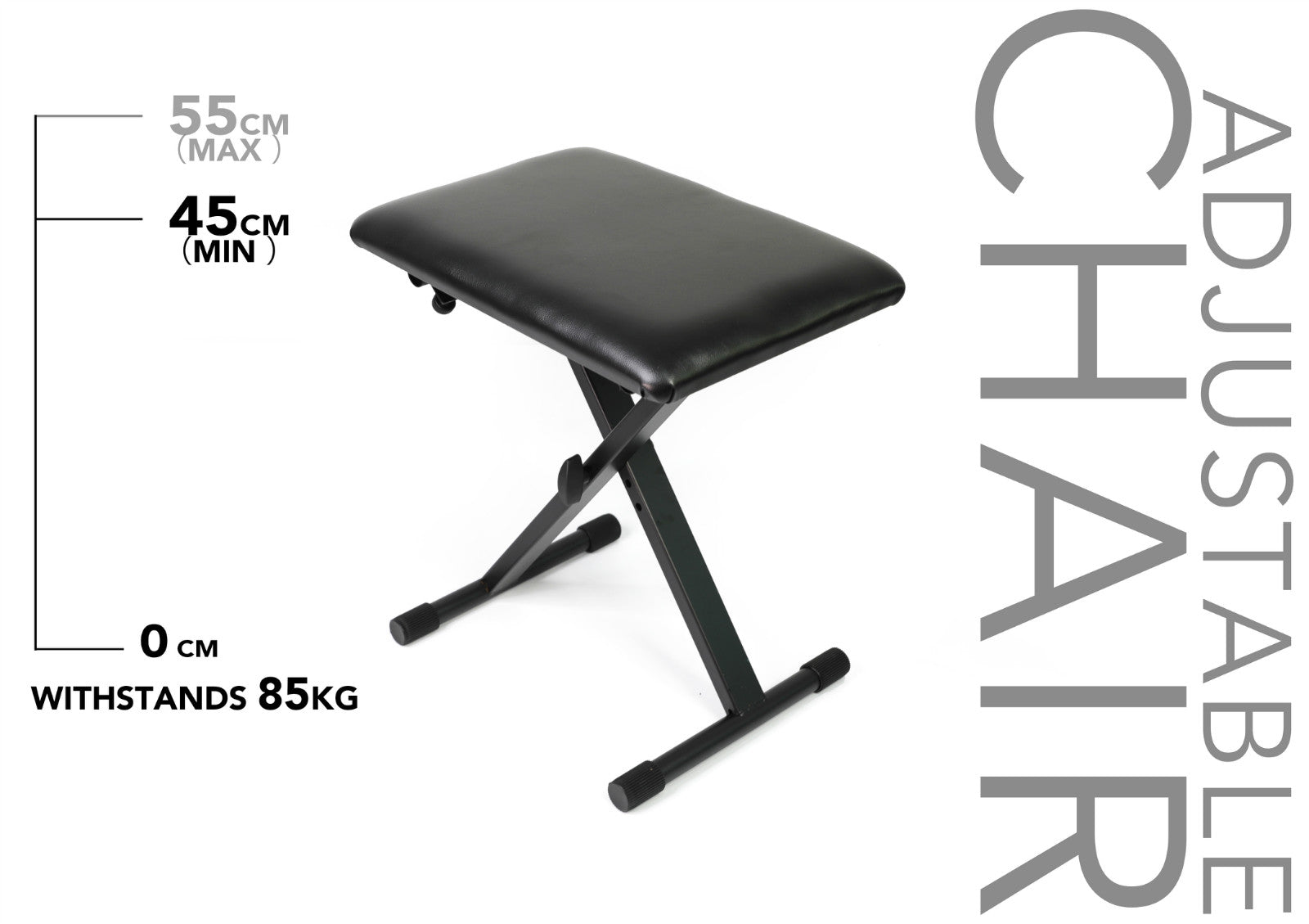 Adjustable Black Portable tattoo chair(stool)-2