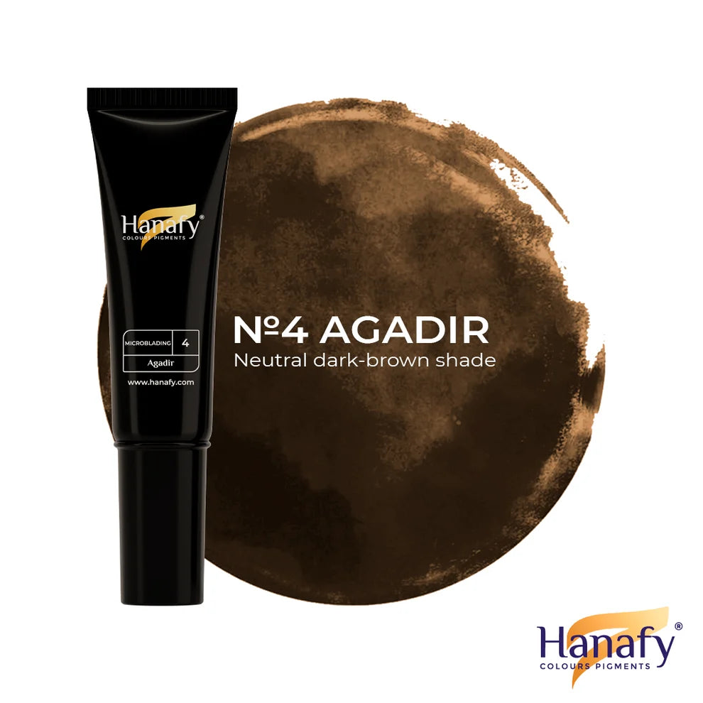 Hanafy – Pigment Microblading N°4 Agadir – Brun foncé chaud-1
