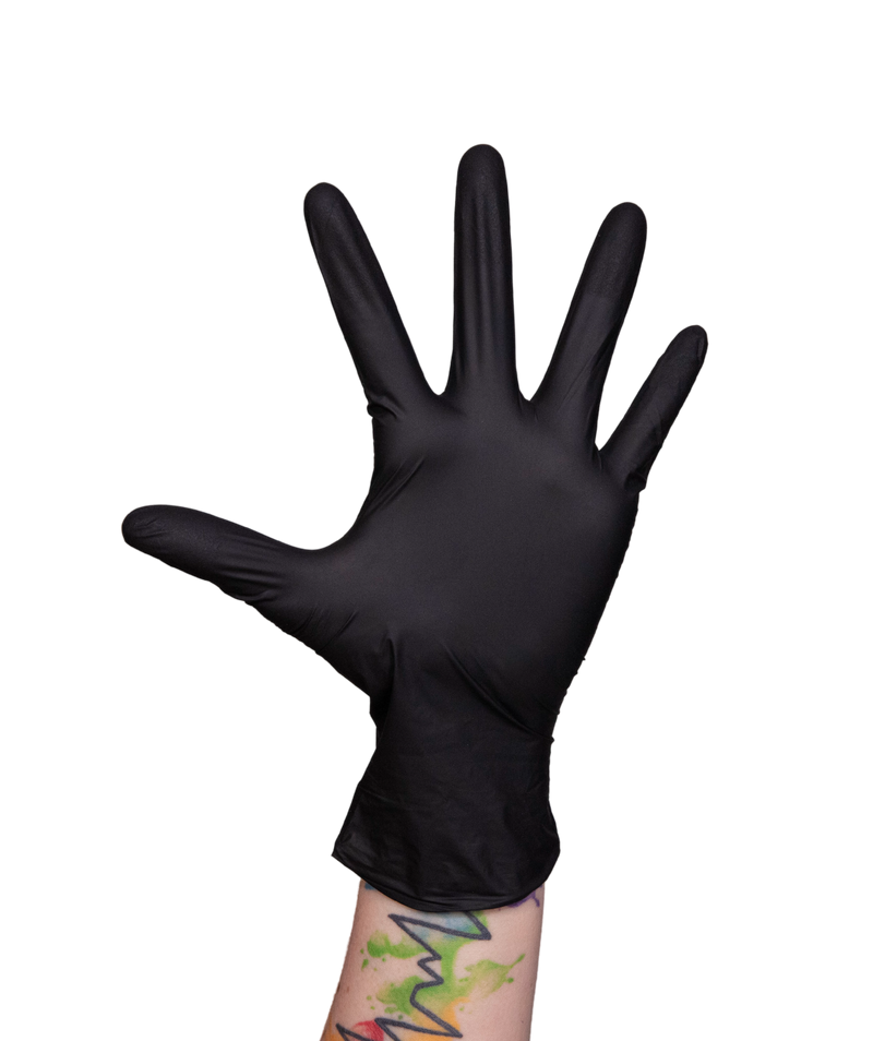 AssureTouch™ Black Nitrile Medical Examination Gloves, Box of 200-3