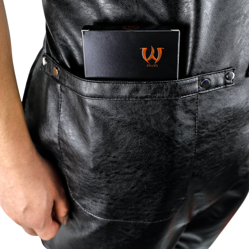 PU LEATHER MATERIAL APRON WITH ADJUSTABLE BELTS-14