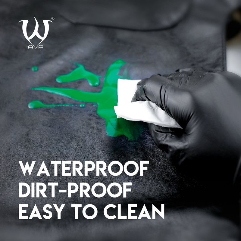 PU LEATHER MATERIAL APRON WITH ADJUSTABLE BELTS-5