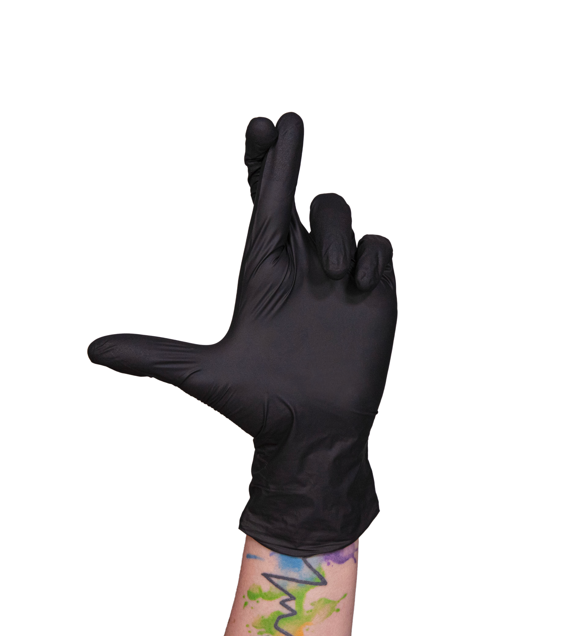 AssureTouch™ Black Nitrile Medical Examination Gloves, Box of 200