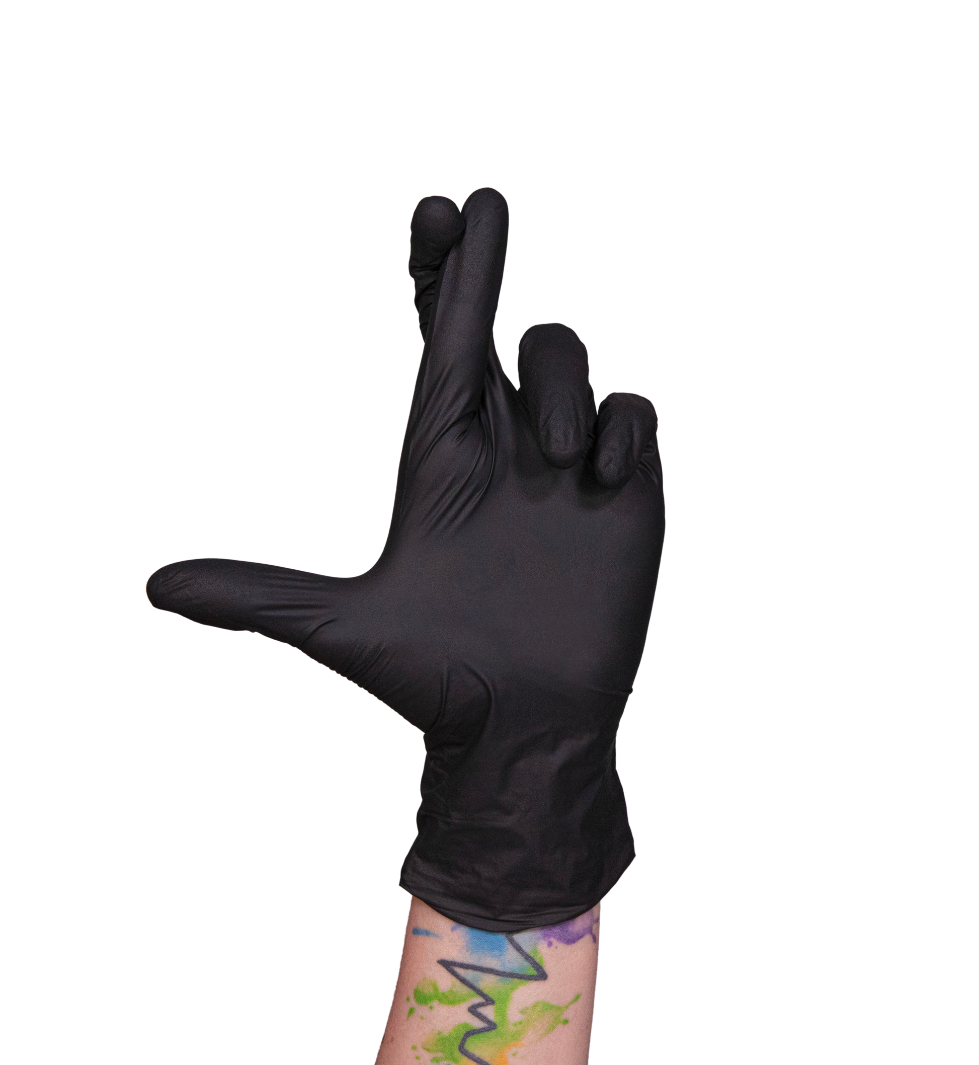 AssureTouch™ Black Nitrile Medical Examination Gloves, Box of 200-1