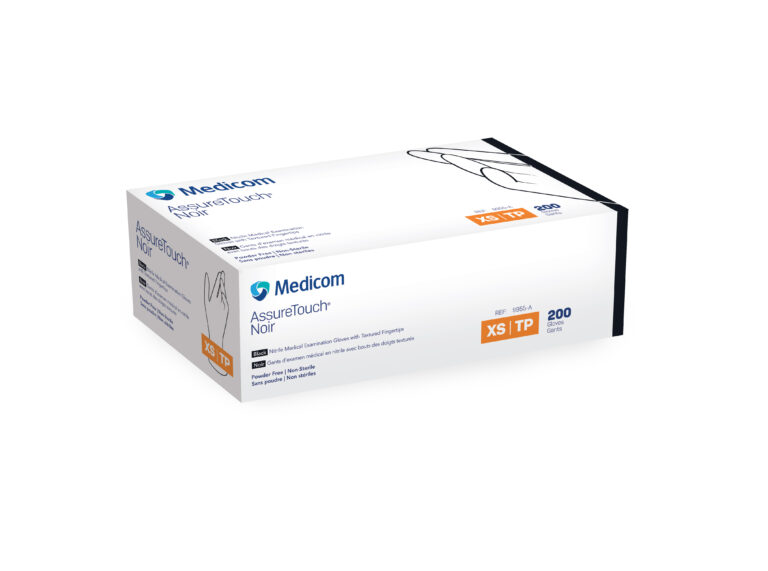 AssureTouch™ Black Nitrile Medical Examination Gloves, Box of 200-4