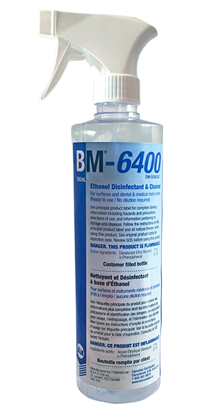 Bouteille vide + vaporisateur pour solution BM-6400