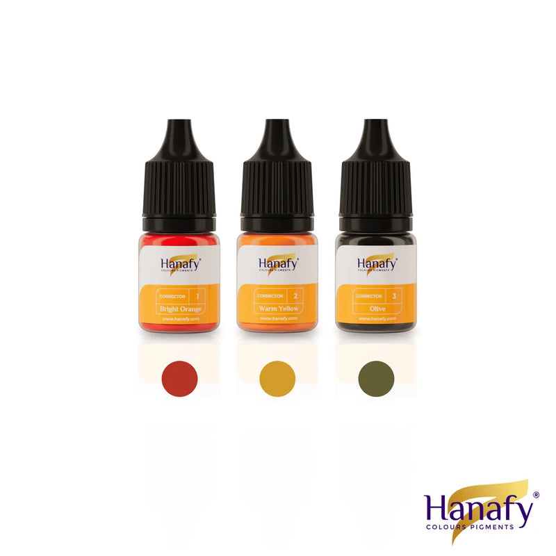 Hanafy Corrector Set – PMU Pigment Correctors 5 ml & 15 ml-1