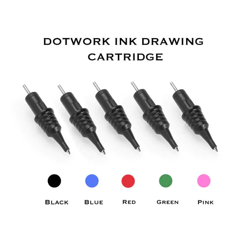 Peak Dotwork Ballpoint Pen Drawing Cartridges -Black