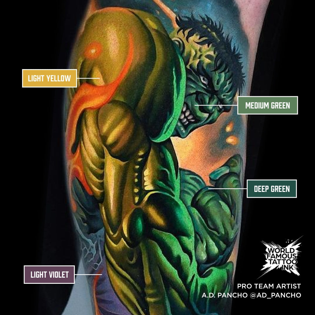 Pancho Medium Green - World Famous Tattoo Ink
