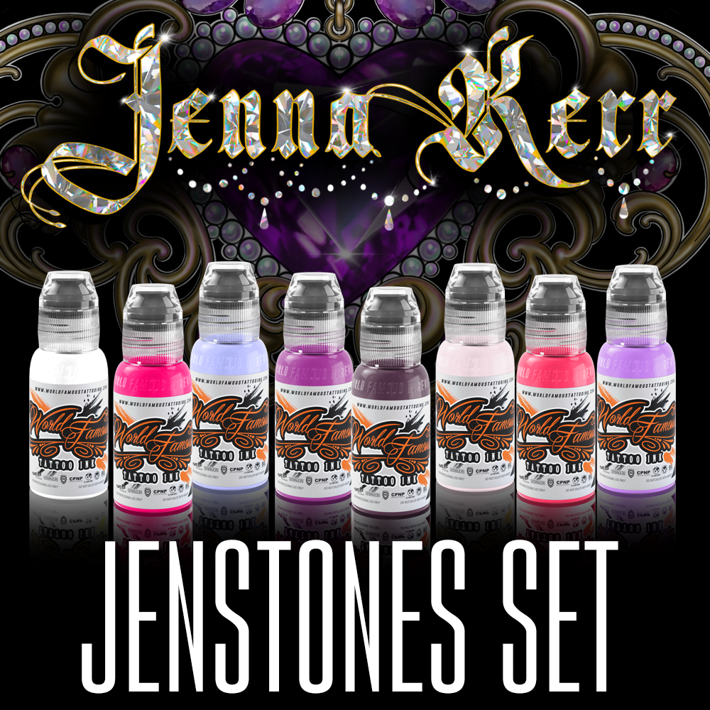 Jenstone Ensemble de 1 oz - World Famous Tattoo Ink