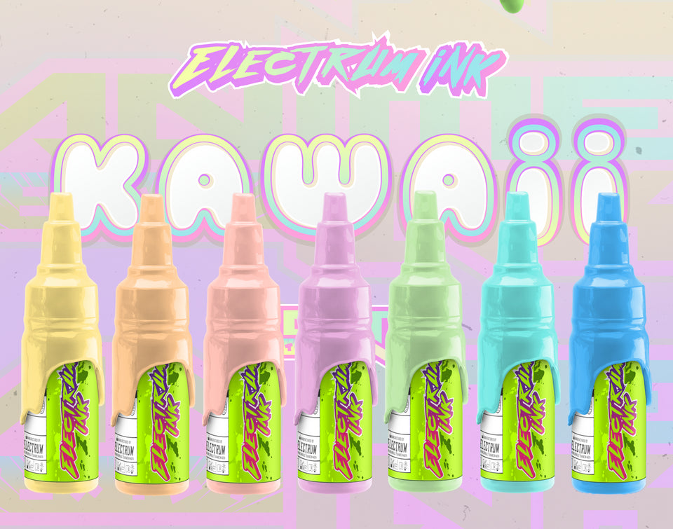 Electrum Ink – 7 Color Kawaii Pastel Color Set