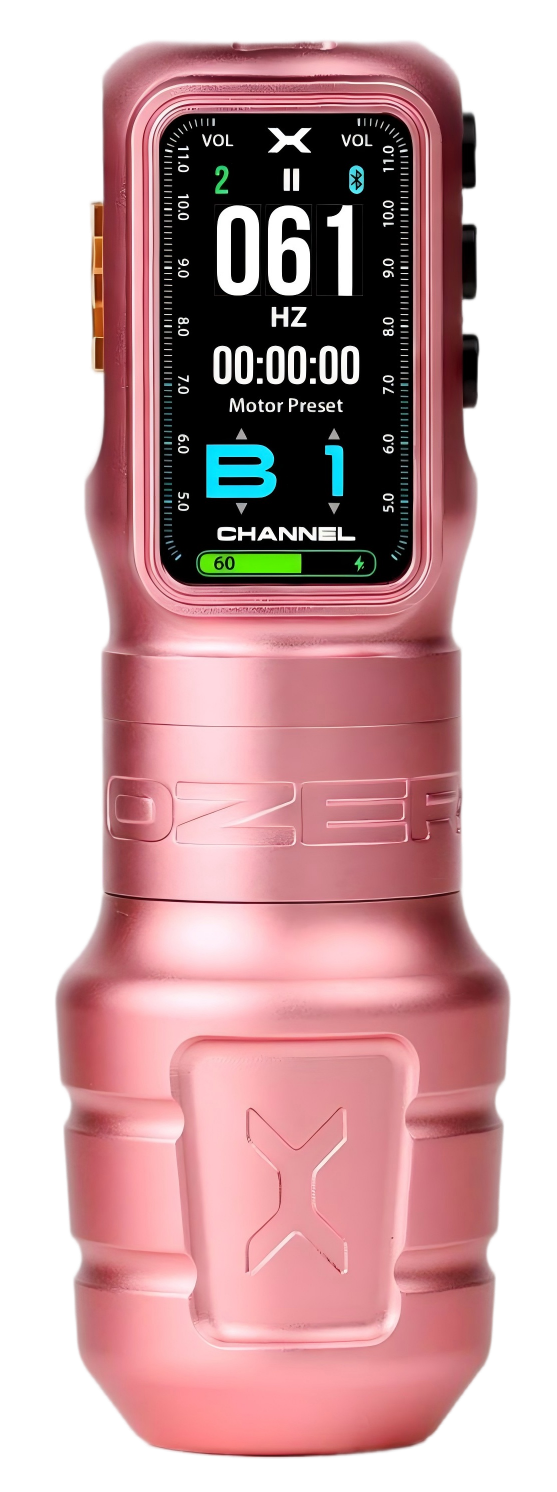 Ozer Channel X – Professional Rotary Tattoo Machine – Pink