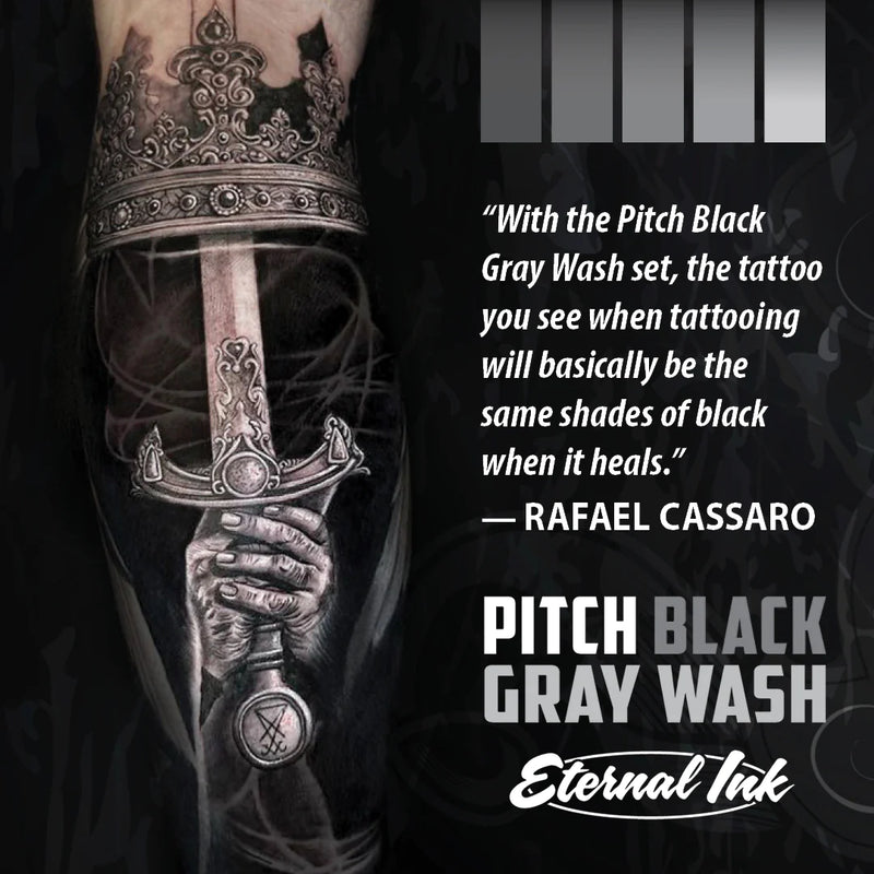 Eternal Pitch Black Gray Wash Set-7