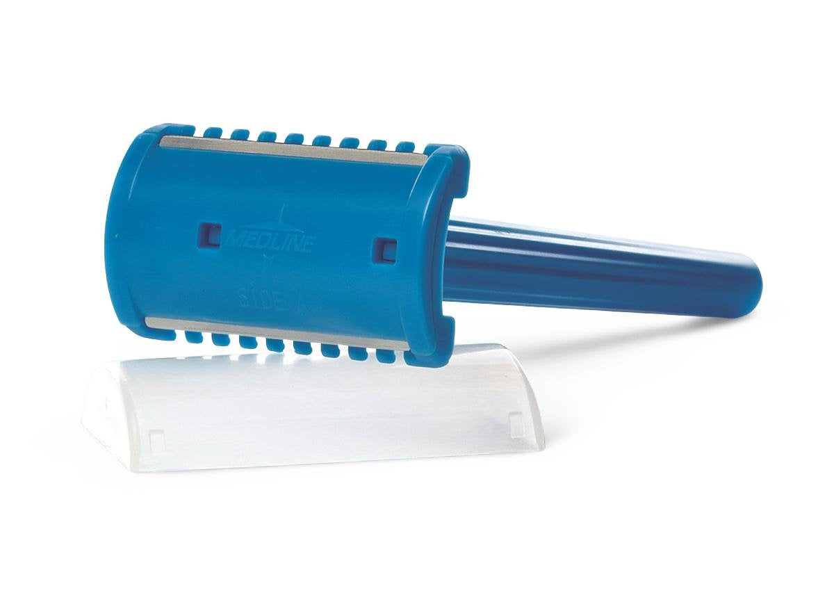 Double-sided razor, shaving preparation, blue -1