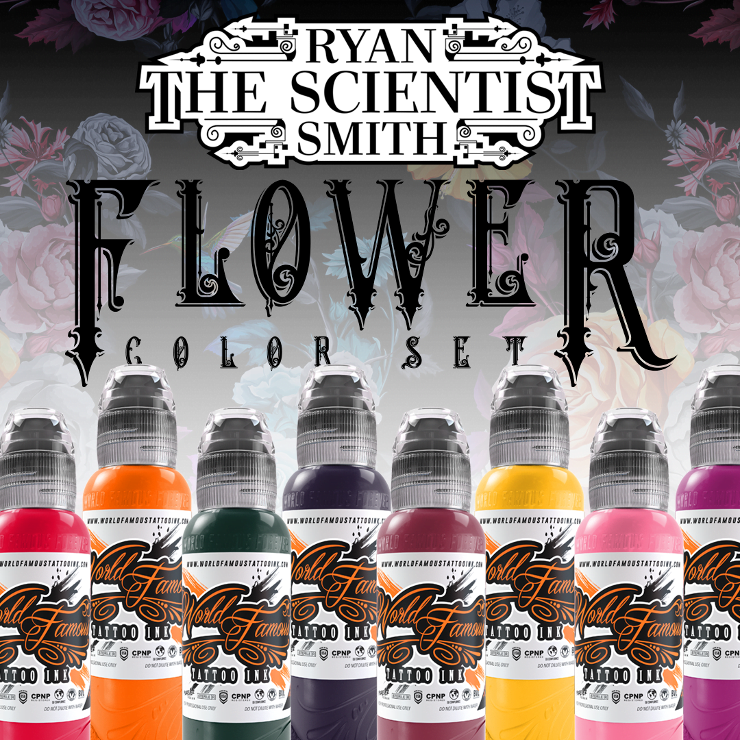 Flower 1 oz Set - World Famous Tattoo Ink-1