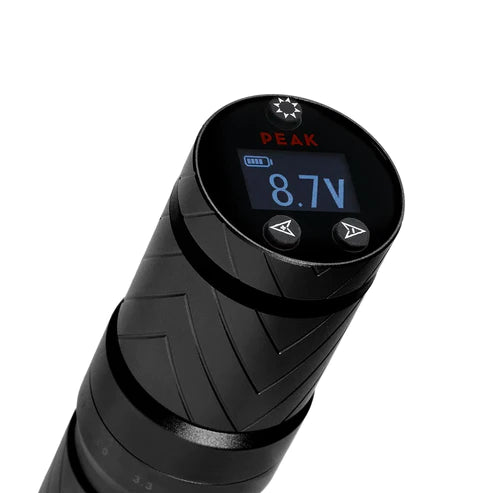 Peak Solice Pro Adjustable Stroke Wireless Pen Tattoo Machine — Pink, Black & Red