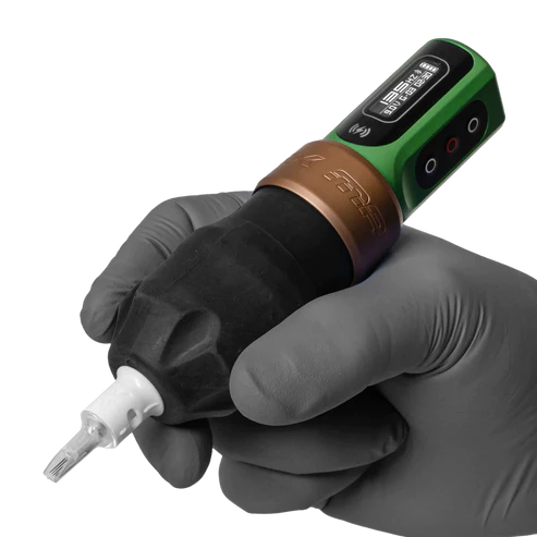 FK Irons EXO Rubber 40mm Disposable Tattoo Grips — Black — Box of 24-3