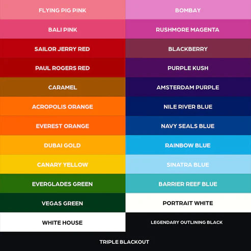 World Famous 25 color bottle set — 1oz-2