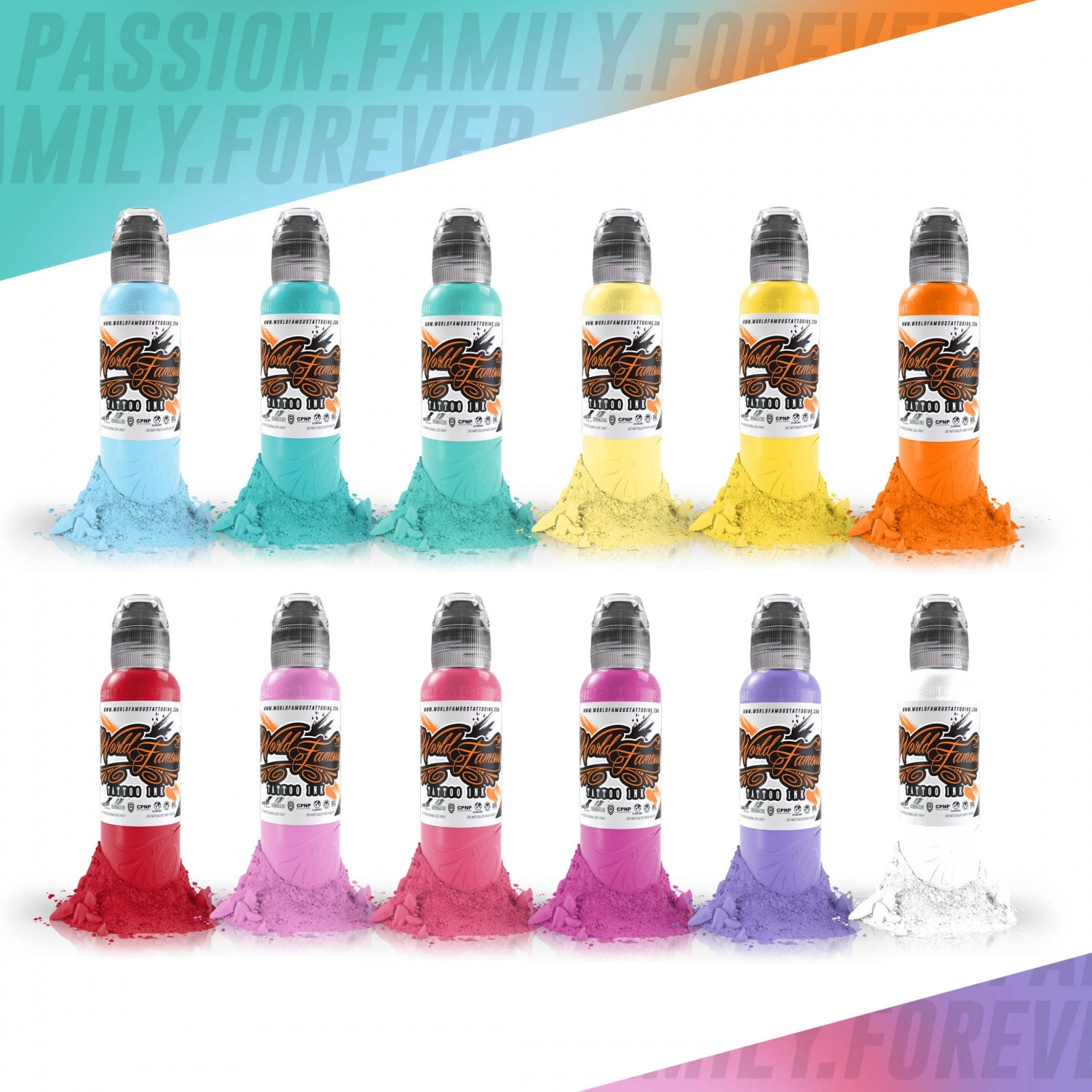 Pastel Color Set - World Famous Tattoo Ink-1