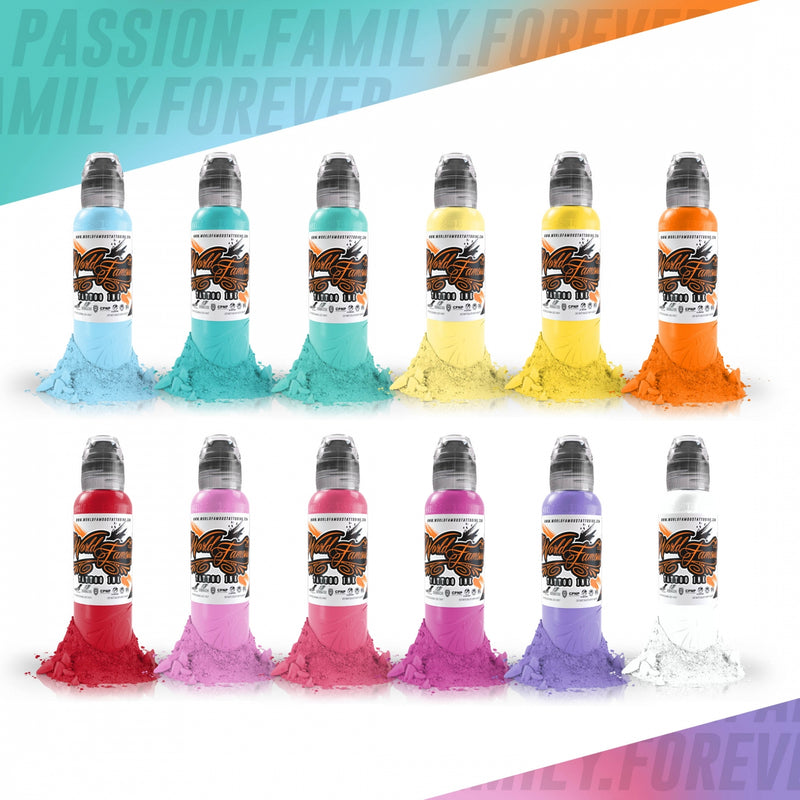 Pastel Color Set - World Famous Tattoo Ink-1