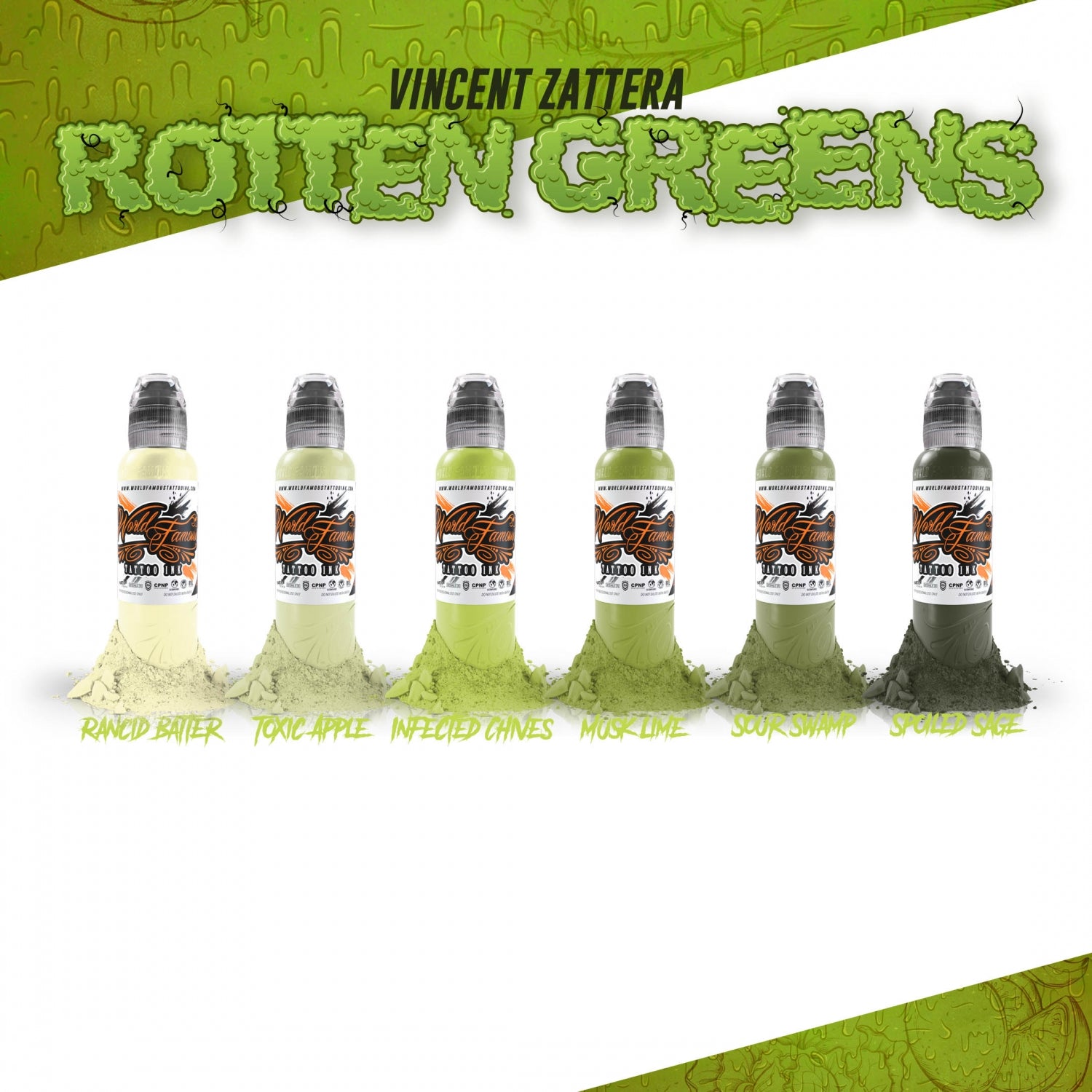 Rotten Greens - World Famous Tattoo Ink-1