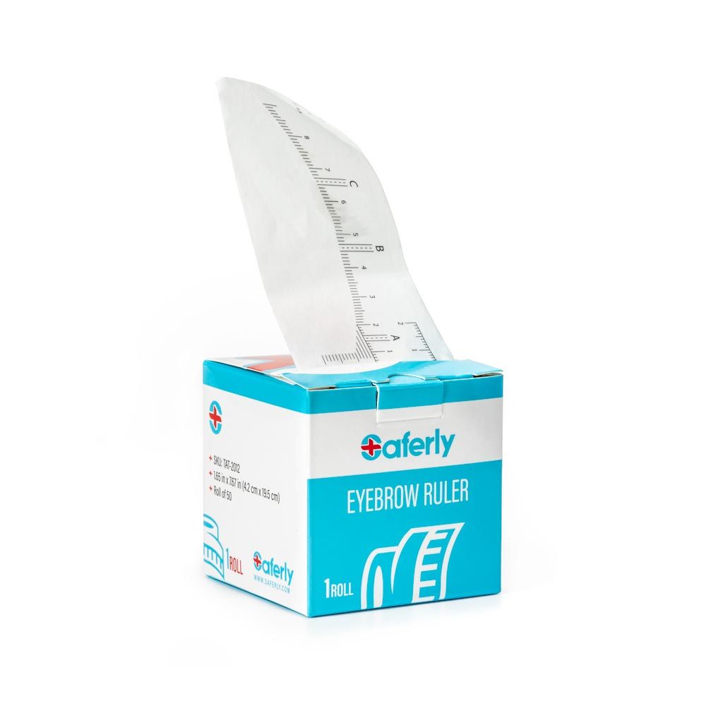 Autocollants pour règles de sourcils jetables en toute sécurité — rouleau de 50 – – SBDistribution – SBDistribution