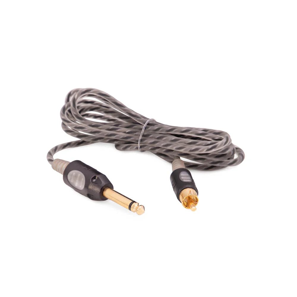 Bishop Rotary 7’ Premium RCA Cord — Gray – Cordons de branchement & Pédales – Bishop – SBDistribution