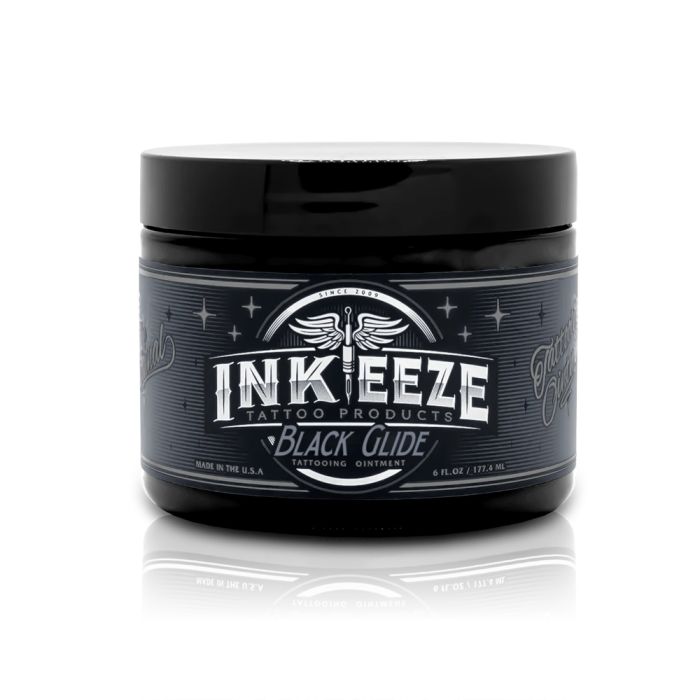 INK-EEZE Black Glide Tattooing Ointment — 6oz Jar-1