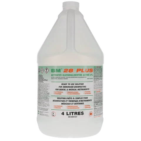 BM 28 PLUS Activated 2% Glutaraldehyde Solution – Stérilisation et savon – BMcanada – SBDistribution