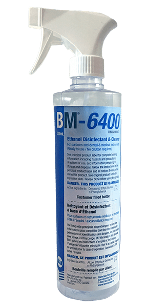 Bouteille vide + vaporisateur pour solution BM - 6400 – – SBDistribution – SBDistribution