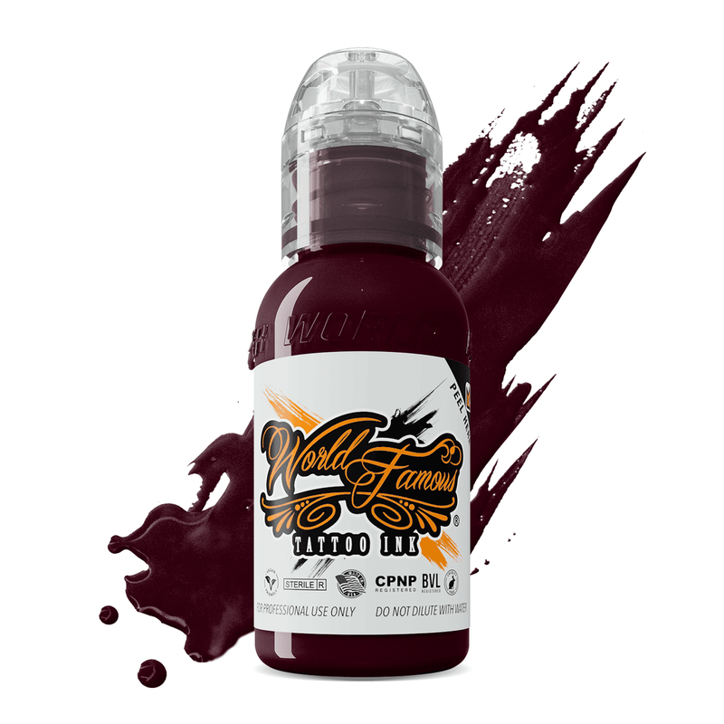 Burgundy Wine - World Famous Tattoo Ink – Encres – World Famous Tattoo Ink – SBDistribution