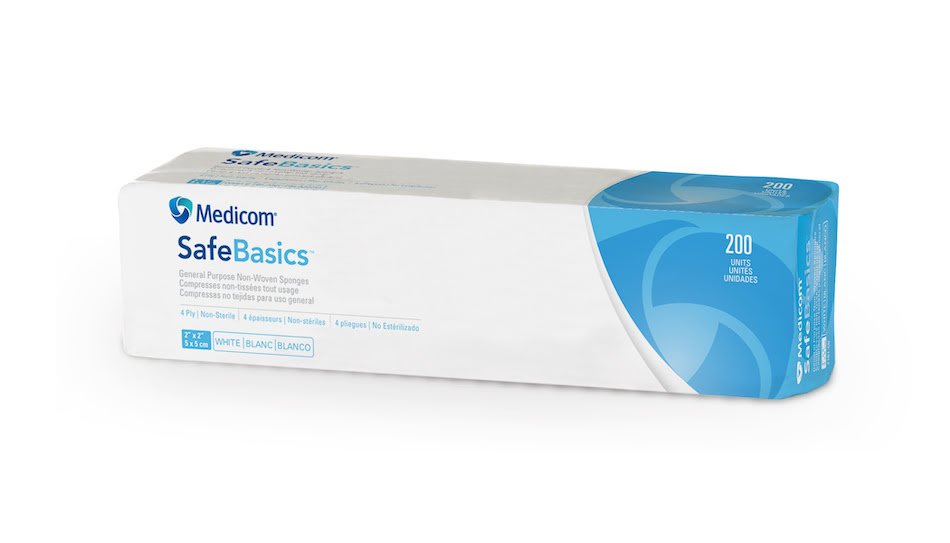 Compresses non tissées 2x2 – Accessoires – Medicom – SBDistribution