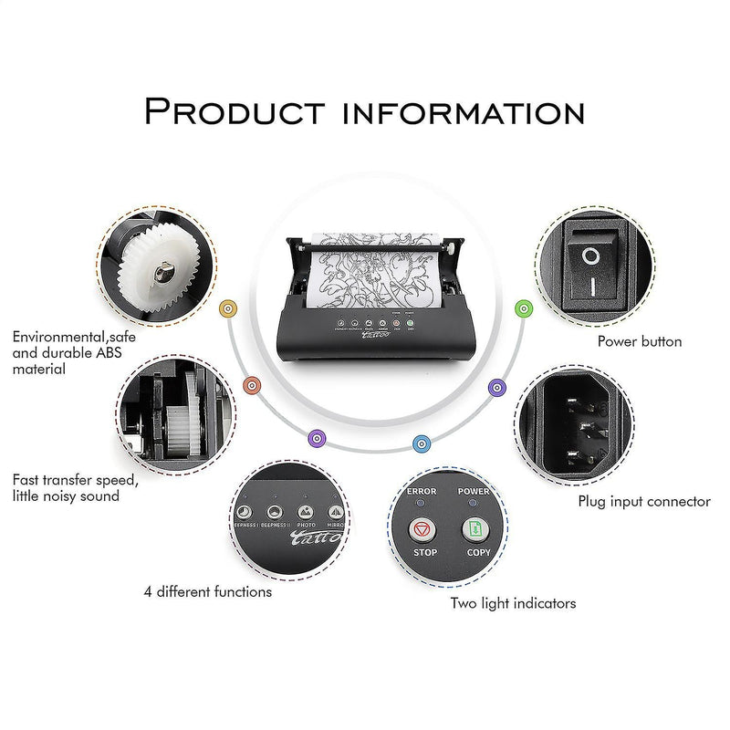Copieur Machine Pochoir Imprimante Pour Dessin Tatouages – – SBDistribution – SBDistribution