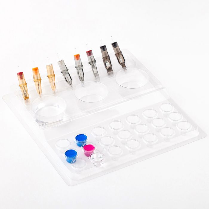 Easy disposable tattoo work tray-1