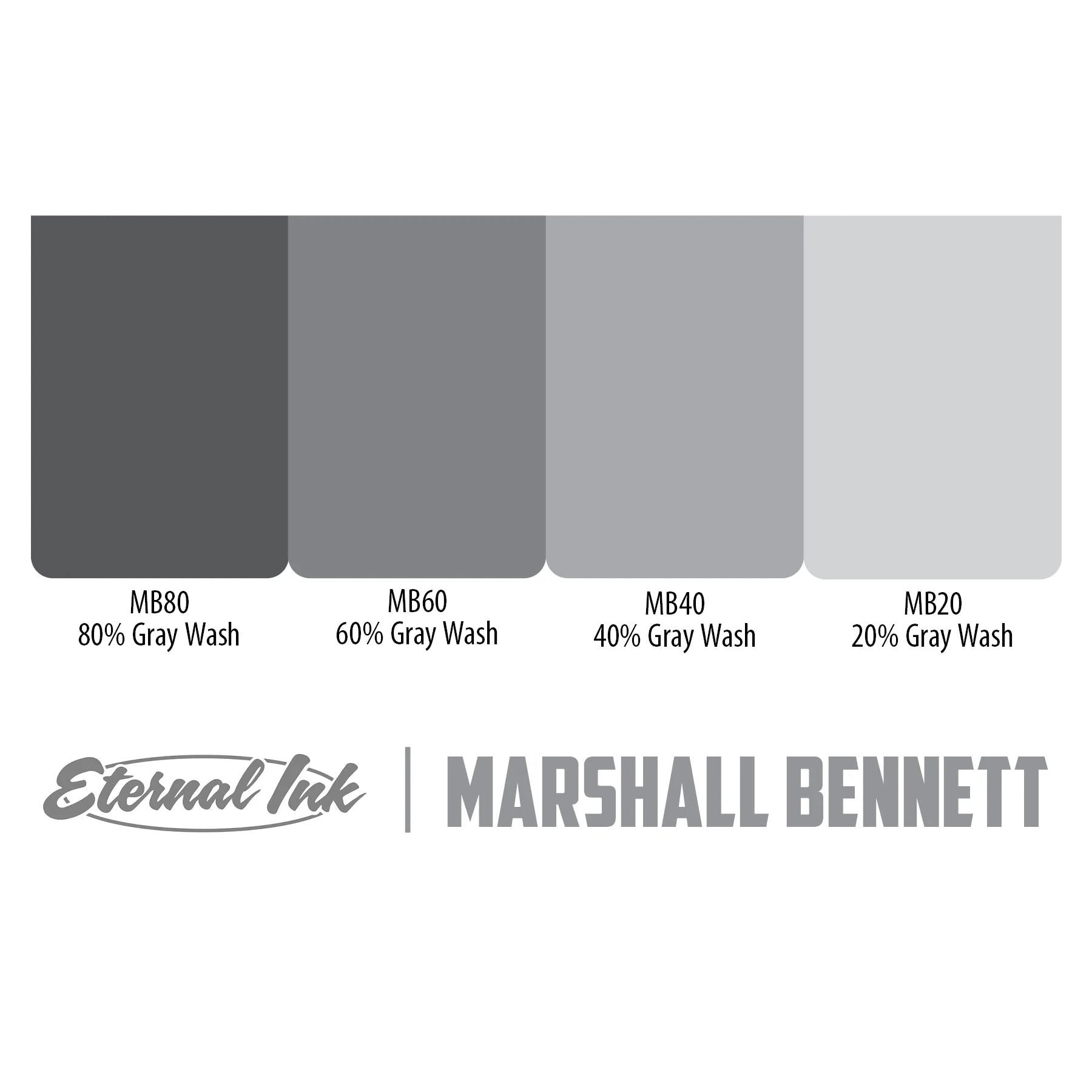 Eternal Marshall Bennett Gray Wash Set – Encres – Eternal Ink – SBDistribution