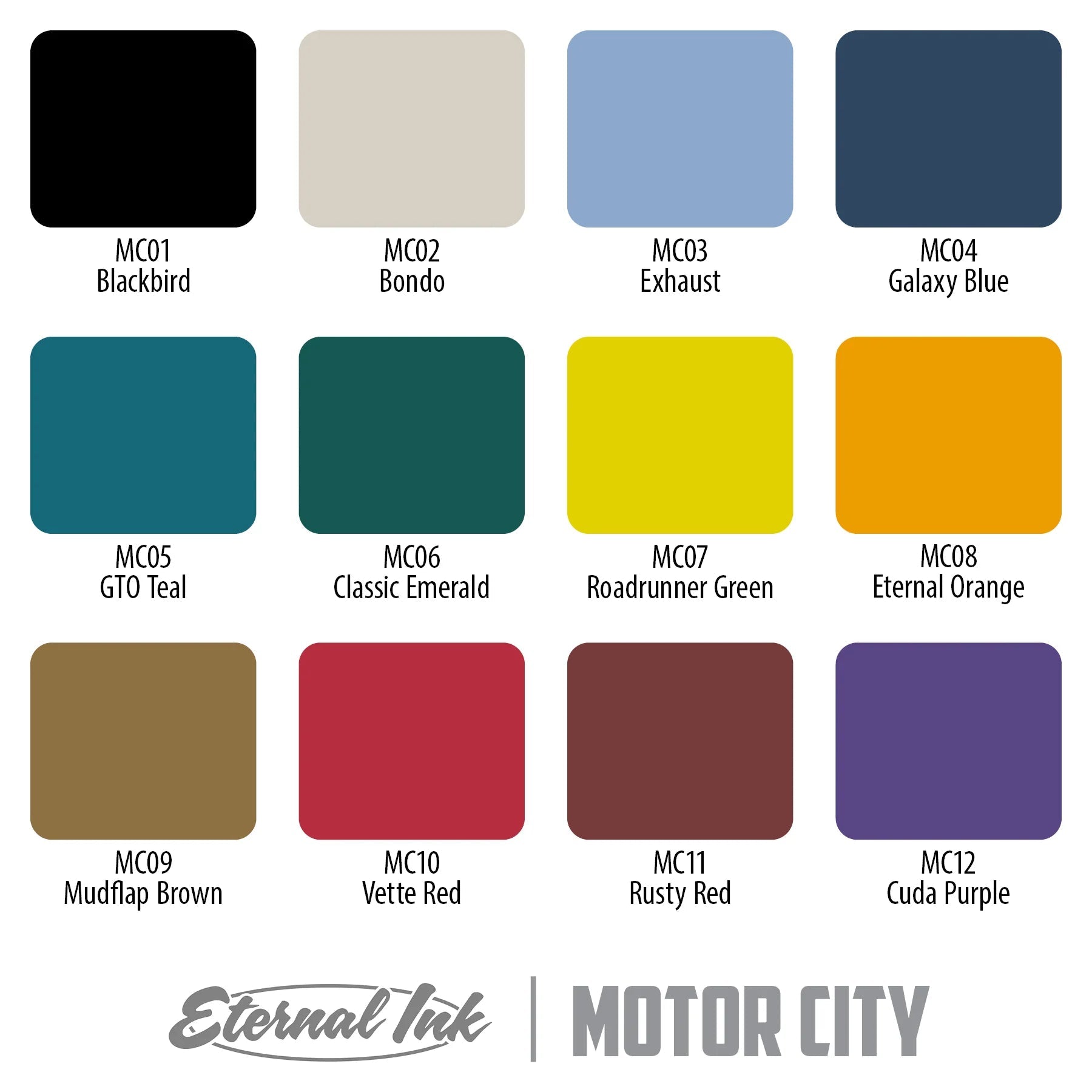 Eternal Motor City Ink Set – Encres – Eternal Ink – SBDistribution
