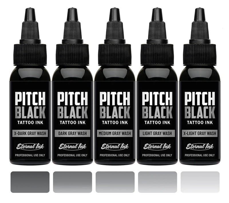 Eternal Pitch Black Gray Wash Set – Encres – Eternal Ink – SBDistribution