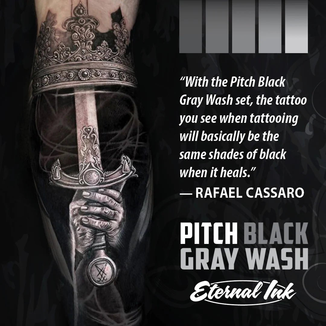Eternal Pitch Black Gray Wash Set – Encres – Eternal Ink – SBDistribution