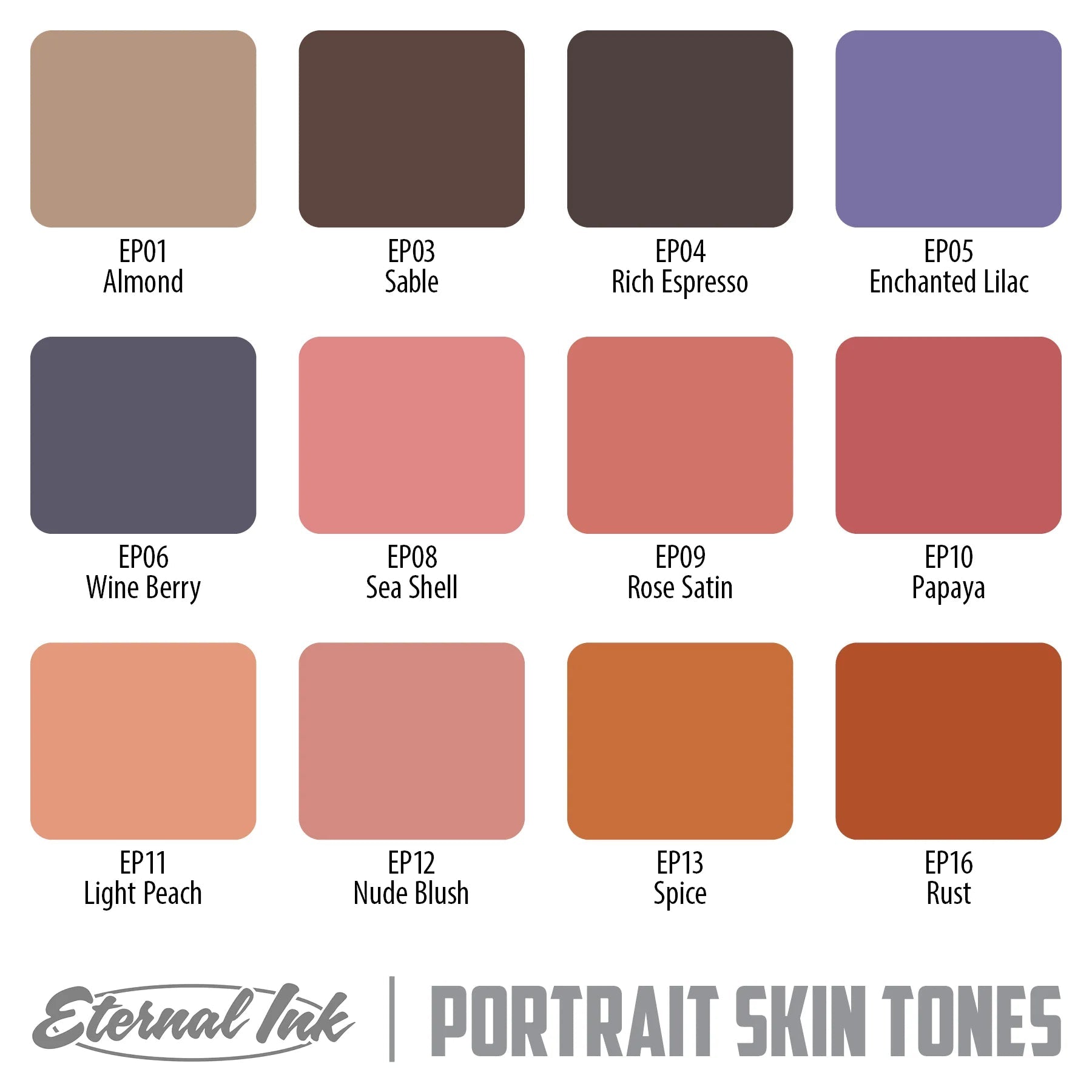 Eternal Ron Russo Portrait Skin Tones Set – Encres – Eternal Ink – SBDistribution