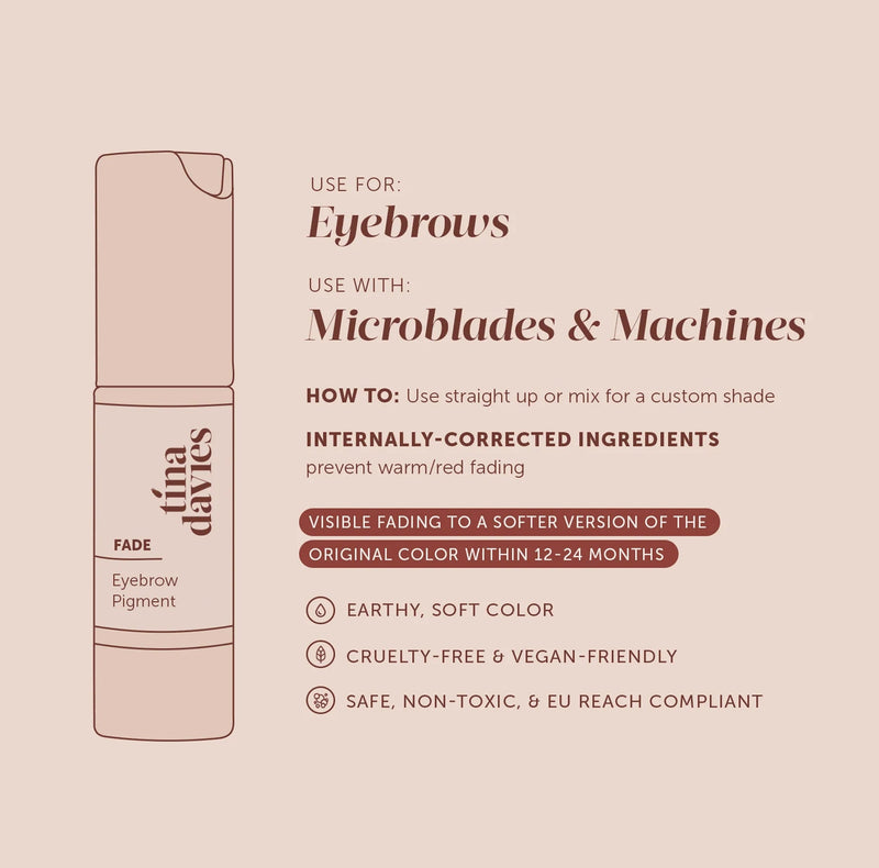 FADE Eyebrow Pigment Collection TINA DAVIES – – Gold Collection – SBDistribution