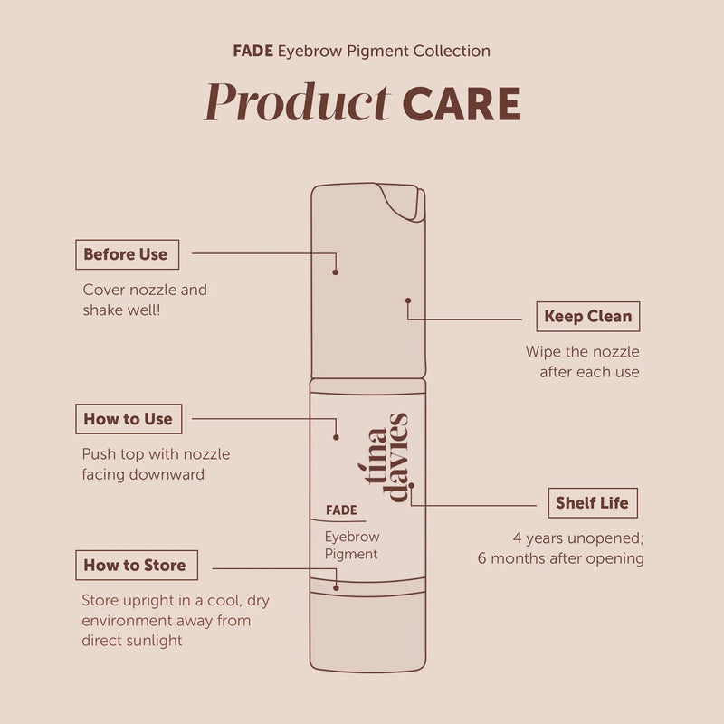 FADE Eyebrow Pigment Collection TINA DAVIES – – Gold Collection – SBDistribution