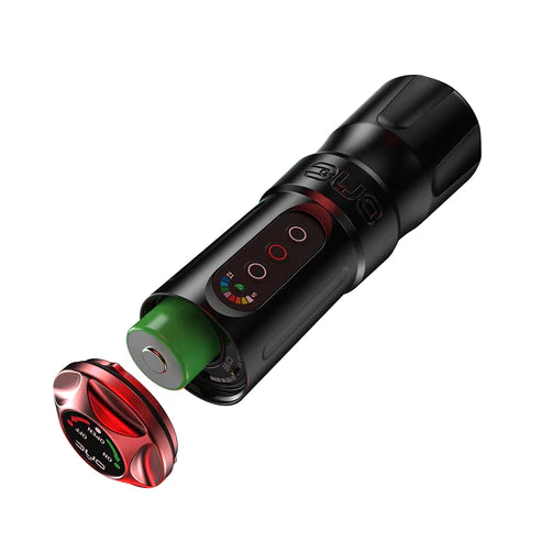 FK Irons One Tattoo Machine with Drop in Battery- 3.0mm — 4.0mm Stroke — Charcoal