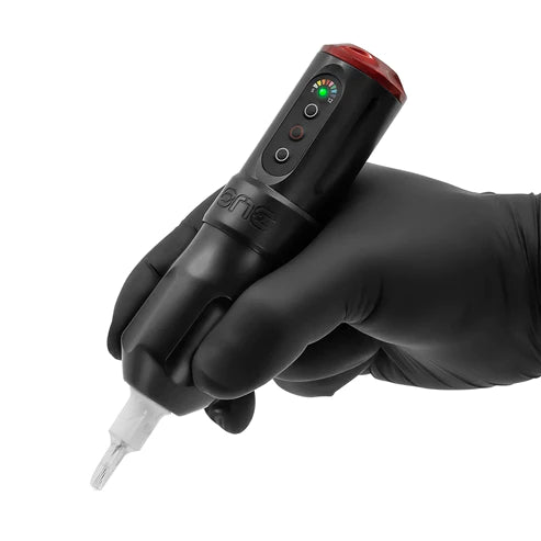 FK Irons One Tattoo Machine with Drop in Battery- 3.0mm — 4.0mm Stroke — Charcoal-3