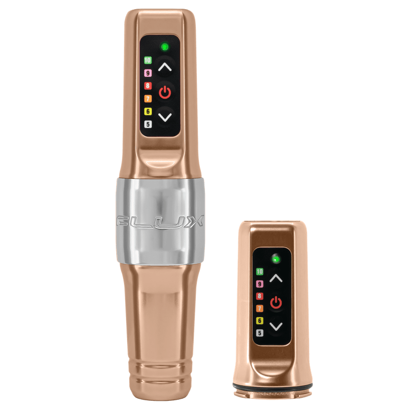 Flux Mini Includes USB - C charging cable ( Champagne - Silver - Rose ) 1x Batterie et 2x batteries – Machines pour maquillage Permanent – SBDistribution – SBDistribution