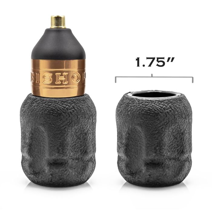 Bishop Rotary 2” Black Disposable Wand Grips — Box of 10