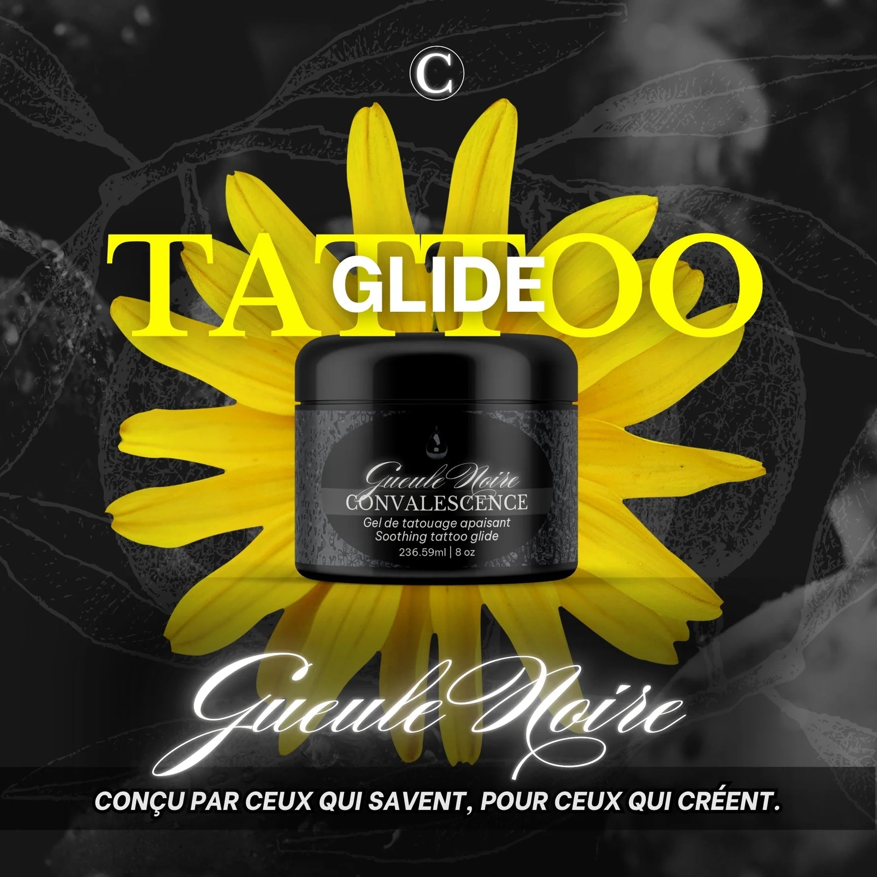 Gueule Noire 240 ml Gel de tatouage apaisant Convalescence – – Convalescence – SBDistribution
