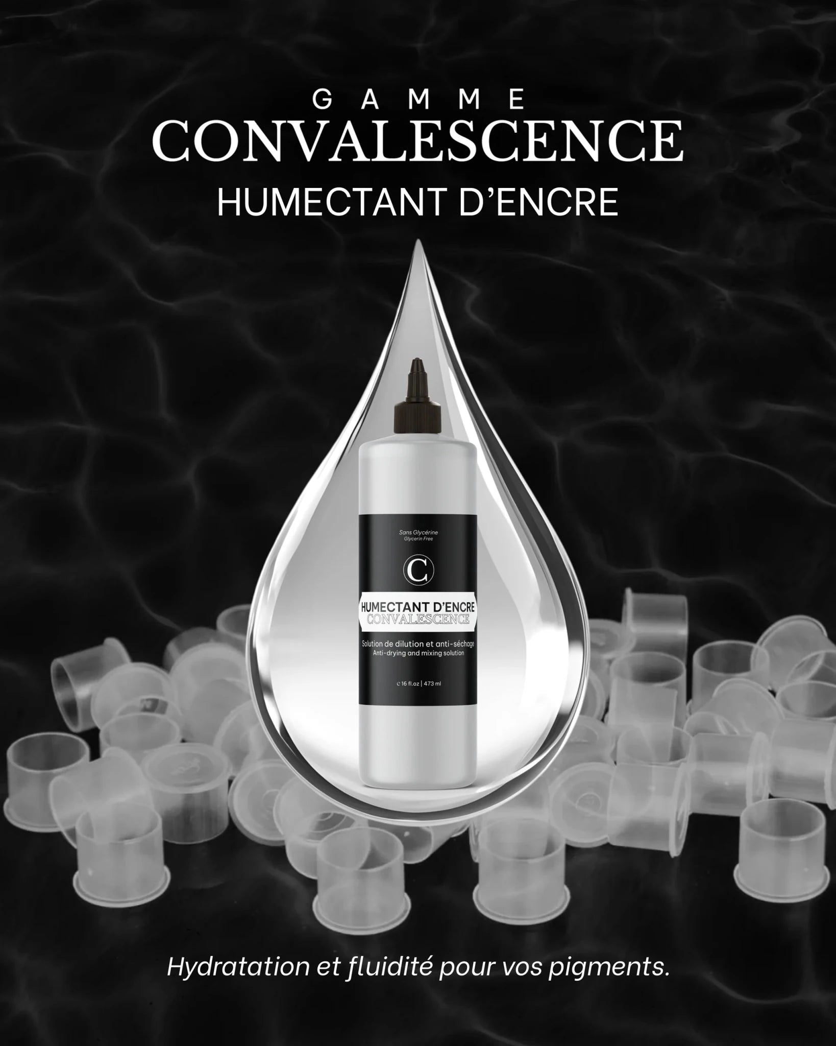 Humectant D’encre Solution de dilution et anti - séchage 16 oz – Stérilisation et savon – Convalescence – SBDistribution