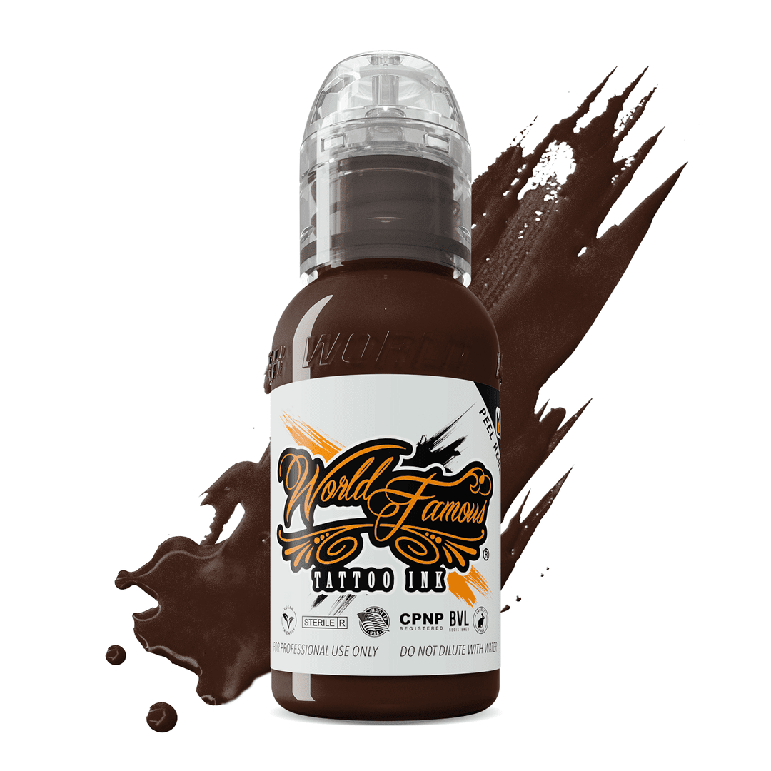 Jay freestyle Dark Brown - World Famous Tattoo Ink – Encres – World Famous Tattoo Ink – SBDistribution