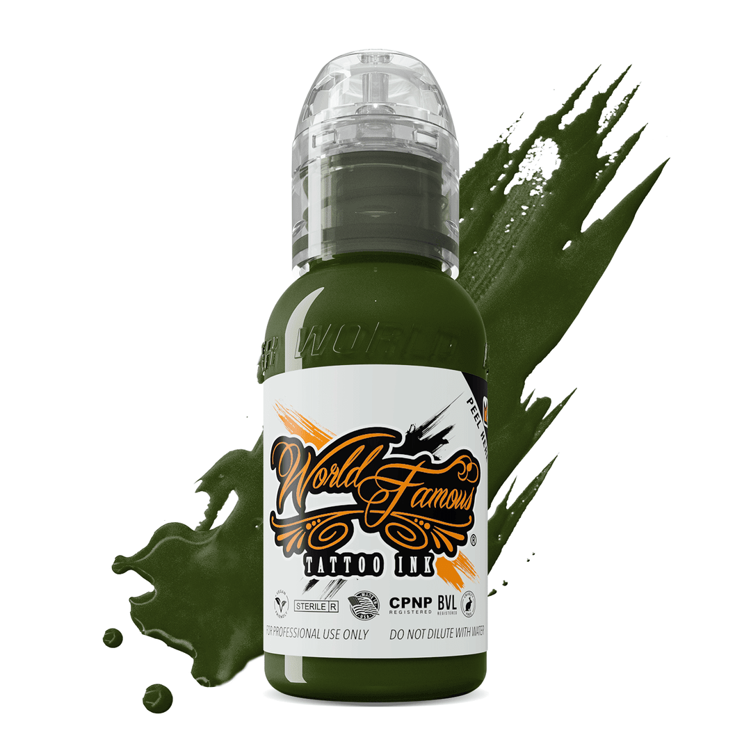 Jay freestyle Olive - World Famous Tattoo Ink – Encres – World Famous Tattoo Ink – SBDistribution